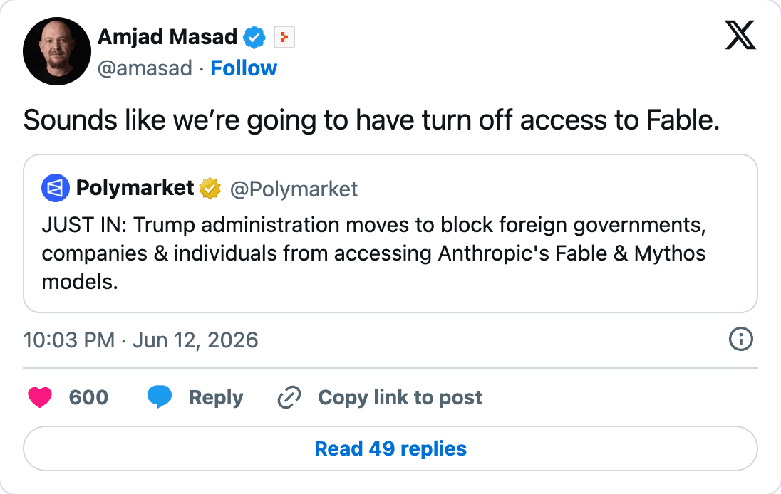 Sounds like we’re going to have turn off access to Fable.